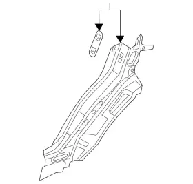Bb5z-78278d72-a Ford Genuine Filler Panel