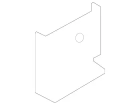 Bk3z-61103b76-b Ford Genuine Rear Body Panel Support Bracket