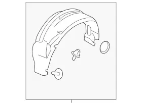 Dt1z-61278b50-f Ford Genuine Wheelhouse Liner