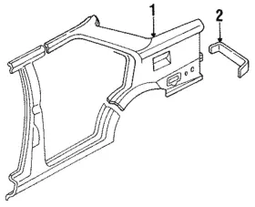 F1ky-5428011-a Ford Genuine Rear Extension