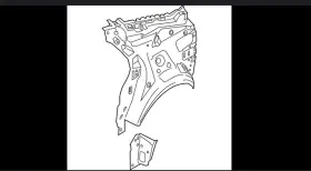 5427790-a Ford F281b08 Hs7z 2017-2020 Fusion Rh Inner Quarter Panel