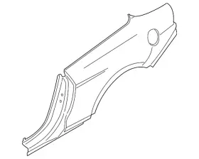 Fr3z-7627840-a Ford Genuine Quarter Panel