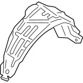Gn1z-54278b50-h Ford Genuine Quarter Panel Splash Shield
