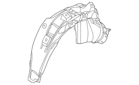 M1pz-78278b51-b Ford Genuine Wheelhouse Liner