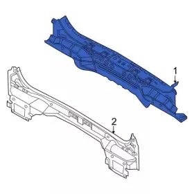 M1pz-7840320-d Ford Genuine Panel Assembly Back Lower