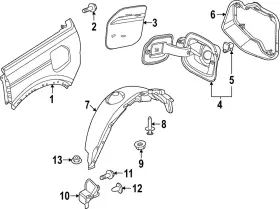 M2dz-54278b50-a Ford Genuine Splash Shield
