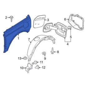 M2dz-9827840-c Ford Genuine Quarter Panel