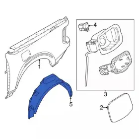 Nz6z-60278b50-a Ford Genuine Wheelhouse Liner