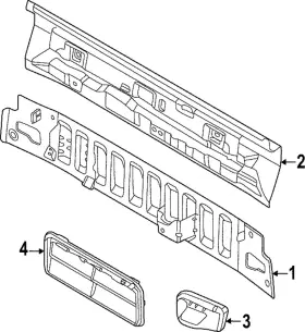 Nz6z-6040300-a Ford Genuine Rear Body Panel