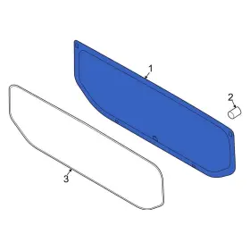 Bk3z6142006ab Ford Oe Rear Back Glass