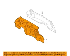D2bz-5840320-a Ford Oem 14-18 Fiesta-rear Body Panel D2bz5840320a