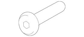 W714241-s300 Ford Genuine 2009-2024 - Trunk Side Trim Screw