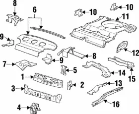 Xf1z-5440320-aa Ford Genuine Rear Body Panel