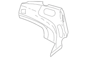 Xw4z-54280c06-aa Ford Genuine Inner Panel Support