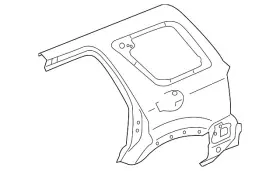 Ford Yl8z-7827841-da Genuine Quarter Panel
