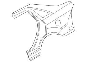 Ys4z-5427841-ca Ford Genuine Quarter Panel