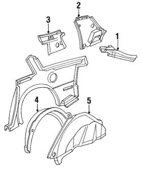 10120786 Gm Genuine Inner Panel Reinforcement