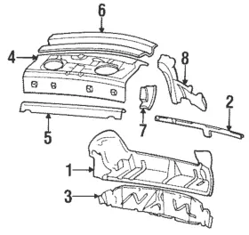 10166073 Gm Genuine Rear Body Panel