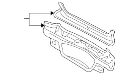 12481607 Gm Genuine Rear End Lower Panel
