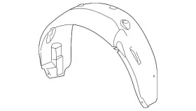 15241193 Gm Genuine Passenger Side Rear Wheelhouse Liner