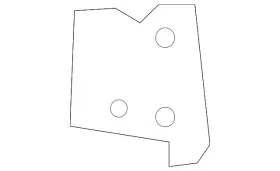 15981707 Gm Genuine Driver Side Body Outer Panel Reinforcement