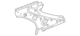 20901816 Gm Genuine Passenger Side Quarter Inner Rear Panel