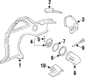 22589527 Gm Genuine Lower Filler