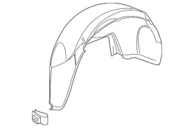 22782466 Gm Genuine Passenger Side Rear Wheelhouse Liner