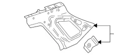 22786881 Gm Genuine Driver Side Body Upper Inner Panel