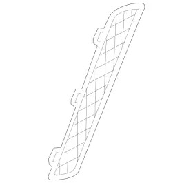 22799216 Gm Genuine Passenger Side Rear Bumper Fascia Center Grille