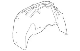 22806442 Gm Genuine Passenger Side Rear Wheelhouse Liner