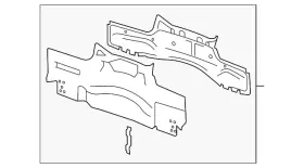 23125844 Gm Genuine Rear End Panel