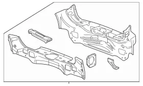 23247579 Gm Genuine Rear End Panel Assembly