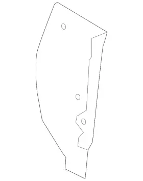 Gm 23323293 Genuine Passenger Side Body Inner Panel Filler