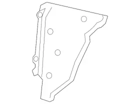 23323365 Gm Genuine Driver Side Body Lower Inner Panel Filler