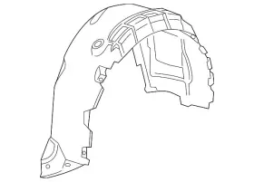 23327812 Gm Genuine Passenger Side Rear Wheelhouse Liner