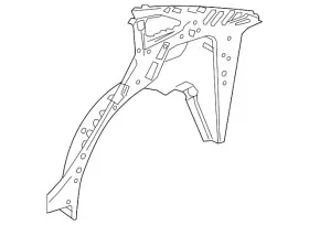 23392750 Gm Genuine Driver Side Quarter Inner Panel