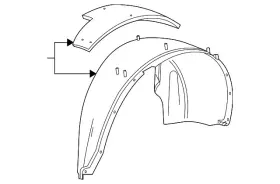 23483776 Gm Genuine Passenger Side Rear Wheelhouse Liner