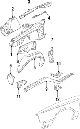 Gm 25524983 Genuine Wheelhouse Liner
