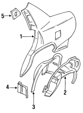 25558663 Gm Genuine Inner Wheelhouse Filler