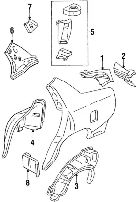 25650770 Gm Genuine Lower Extension