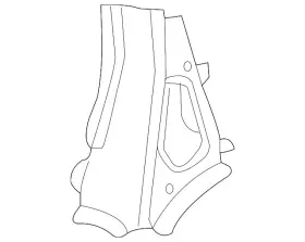 25782168 Gm Genuine Passenger Side Quarter Inner And Rear Wheelhouse Panel Brace