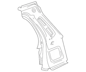 Gm 25801715 Genuine Driver Side Body Lock Pillar Upper Reinforcement