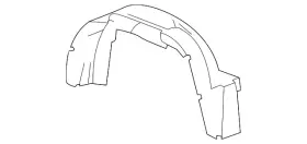25894547 Gm Genuine Driver Side Pickup Box Wheelhouse Panel Liner