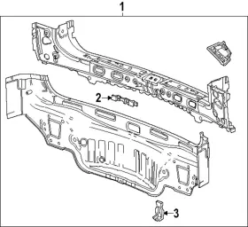 26493633 Gm Genuine Rear Body Panel