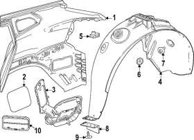 42853875 Gm Genuine Wheelhouse Liner