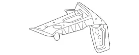 84029592 Gm Genuine Rear Driver Side Window Panel Extension