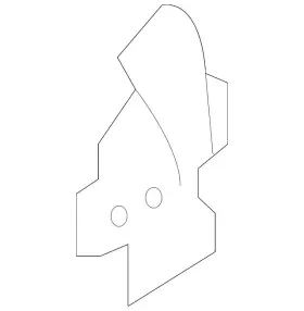 84070467 Gm Genuine Driver Side Quarter Panel Inner Brace