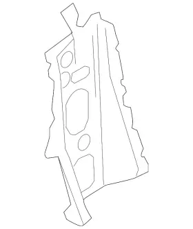 84106743 Gm Genuine Passenger Side Quarter Inner Panel Brace