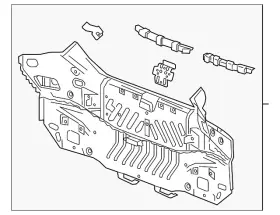 84132396 Gm Genuine Rear End Panel